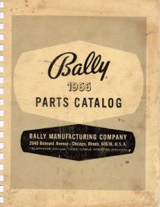 Bally - 1966 Parts Catalog (1963-1966)